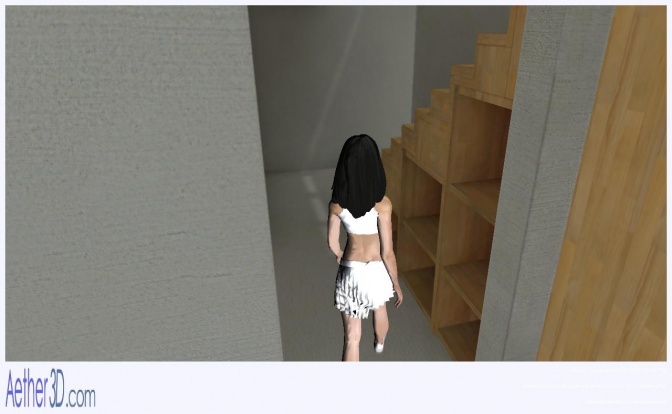 Aether3D Screen Shot: Exploring building internally